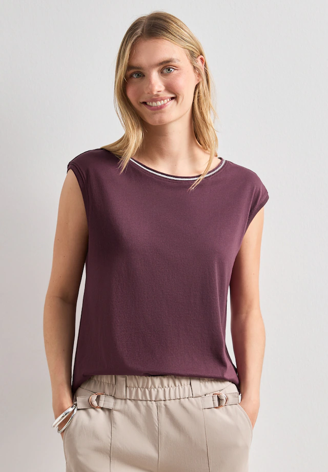 STREET ONE T-Shirt in Unifarbe