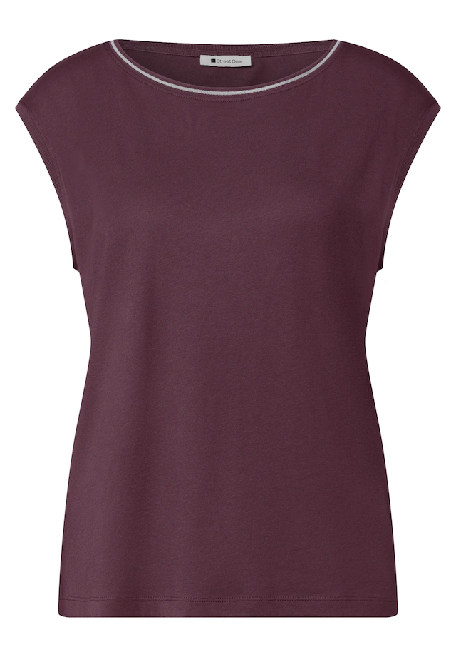 STREET ONE T-Shirt in Unifarbe