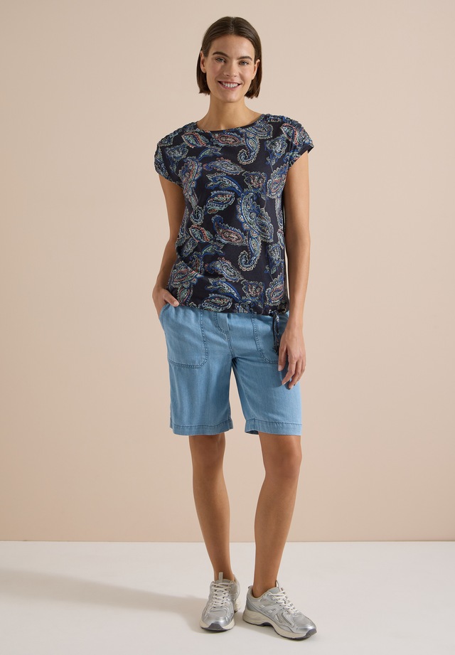 Cecil T-Shirt mit gerafften Ärmeln