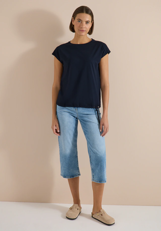 Cecil T-Shirt mit U-Boot-Ausschnitt