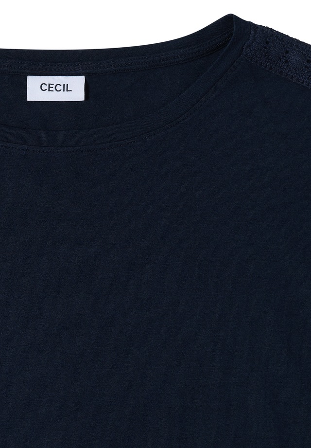 Cecil T-Shirt mit U-Boot-Ausschnitt