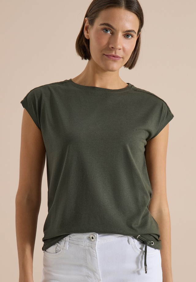 Cecil T-Shirt mit U-Boot-Ausschnitt