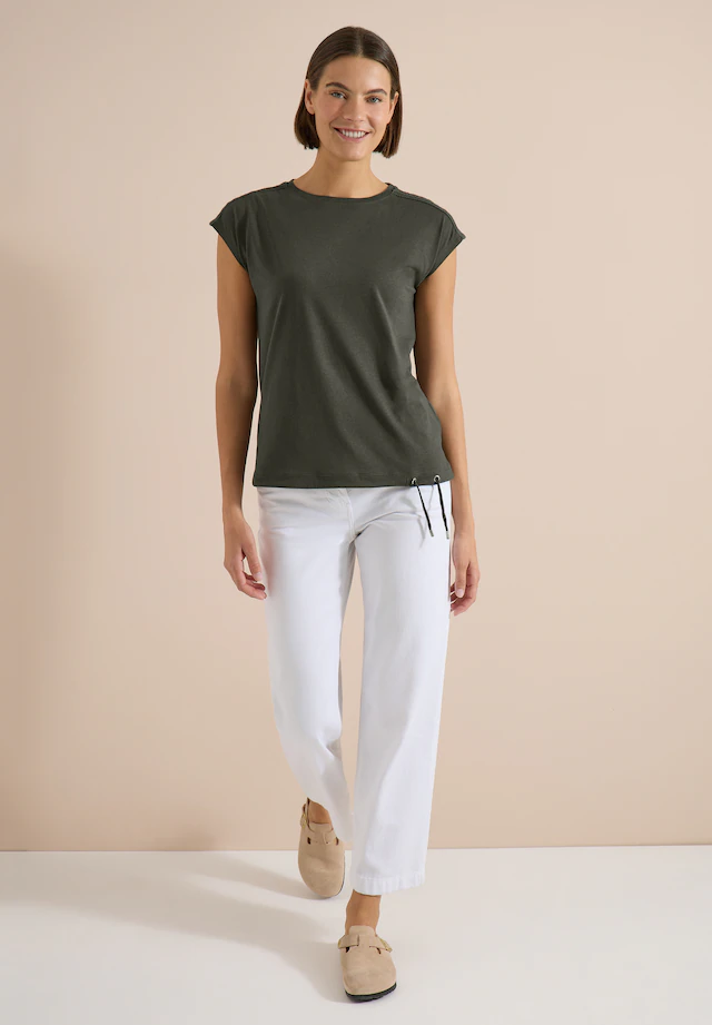 Cecil T-Shirt mit U-Boot-Ausschnitt