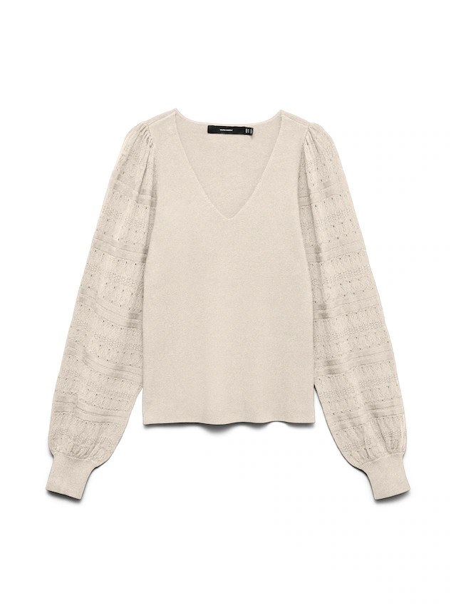 Vero Moda Strickpullover »VMNEWLIMONE LS V-NECK PULLOVER BOO« Viskosemischung