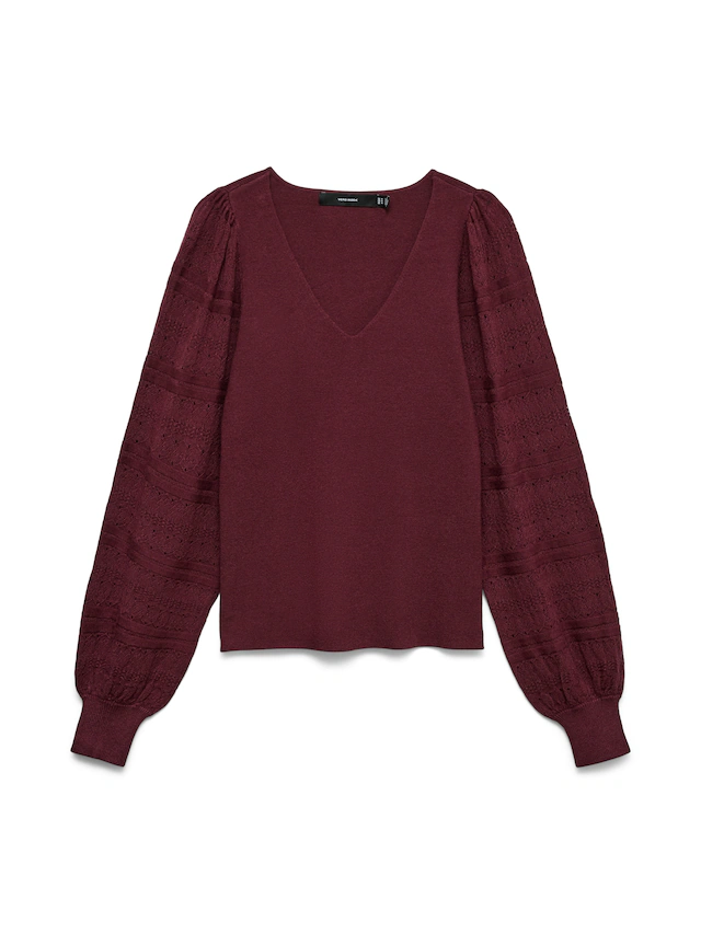 Vero Moda Strickpullover »VMNEWLIMONE LS V-NECK PULLOVER BOO« Viskosemischung