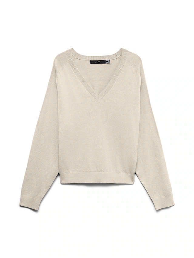 Vero Moda Strickpullover »VMHOLLY KARIS LS V-NECK PULLOVER BOO« Viskosemischung