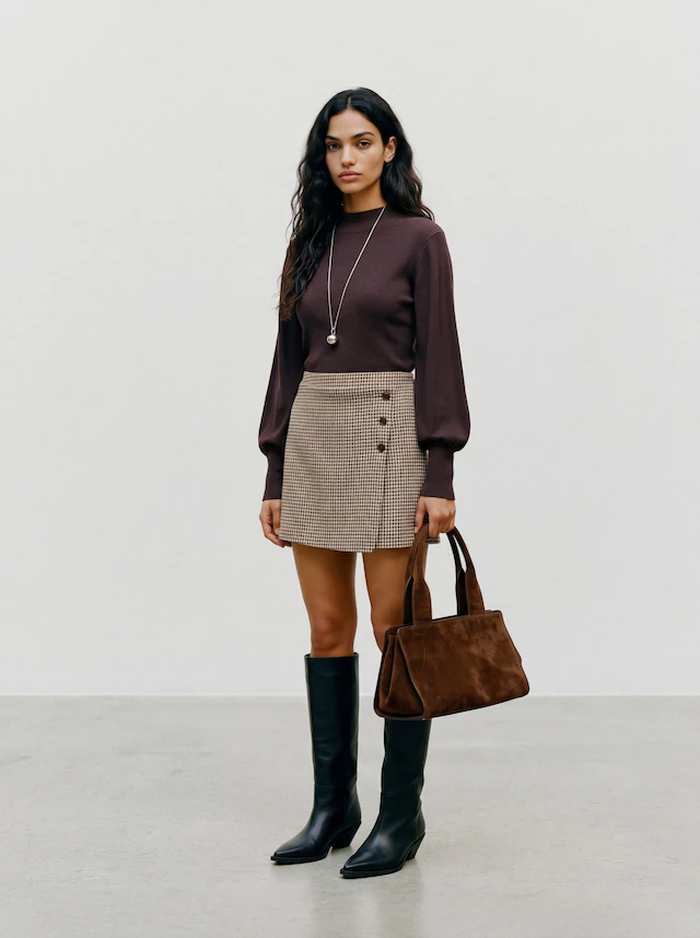 Vero Moda Strickpullover »VMHOLLYKARIS LS FUNNELNECK PULLOVER BOO« Viskosemischung