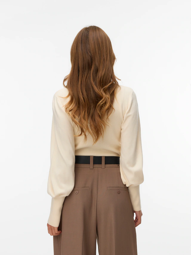 Vero Moda Strickpullover »VMHOLLYKARIS LS FUNNELNECK PULLOVER BOO« Viskosemischung