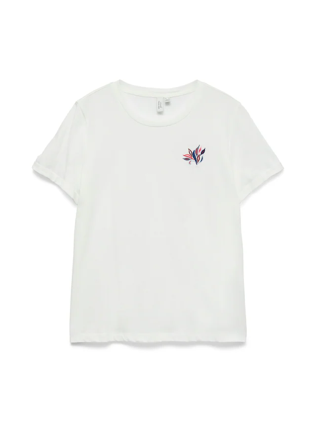 Vero Moda Kurzarmshirt »VMLILAH S/S O-NECK T-SHIRT JRS BTQ« Baumwolle, regular fit