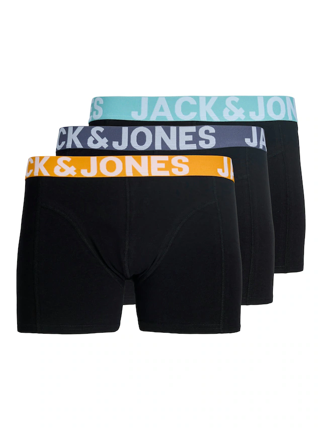 Jack & Jones Trunk »JACCONOR SOLID TRUNKS 3 PACK NOOS« Packung, 3 Stk. Baumwollmischung, elastischer Bund