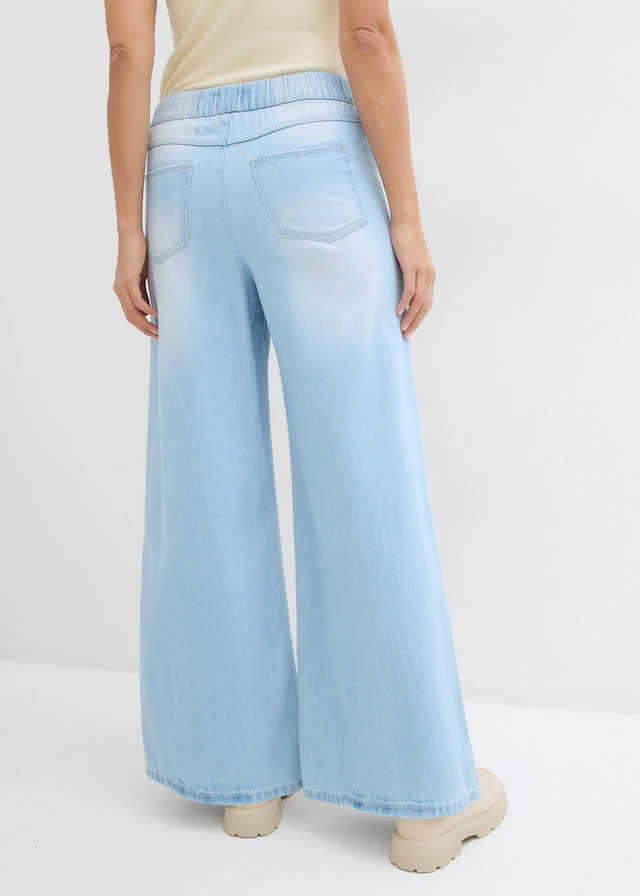 bonprix Weite Jeans mit Bequembund, lockere Passform im Loose Fit