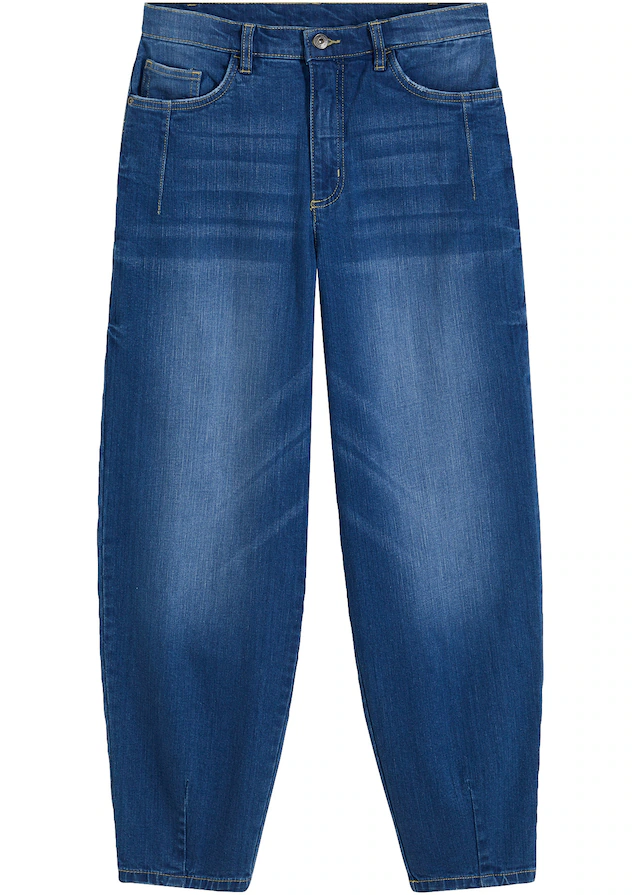bonprix Loose-fit-Jeans Loose Fit, Barrel Jeans Schnitt, 5-Pocket-Style, mit Elasthan-Anteil