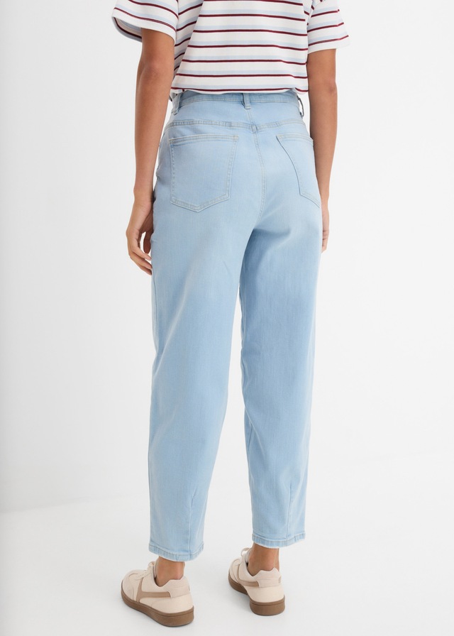 bonprix Loose-fit-Jeans Loose Fit, Barrel Jeans Schnitt, 5-Pocket-Style, mit Elasthan-Anteil