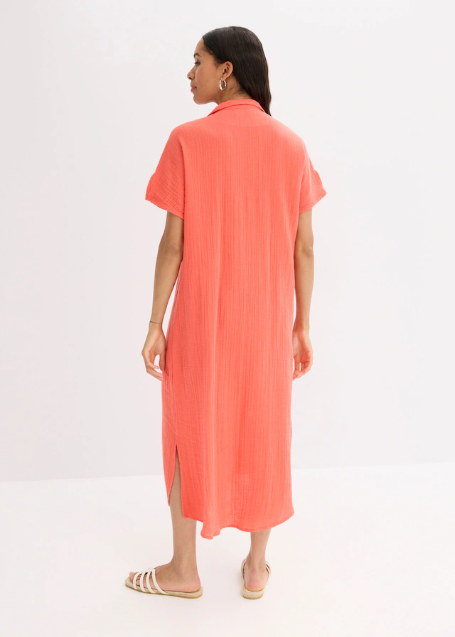 bonprix Oversize-Passform, Kaftan-Schnitt, Kimonoärmel, aus Baumwolle