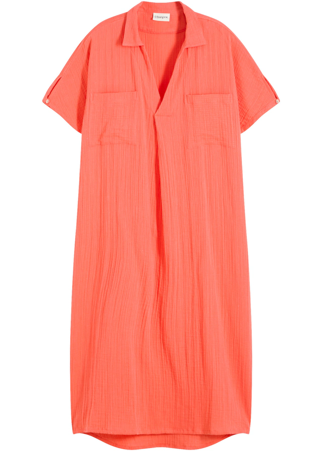 bonprix Oversize-Passform, Kaftan-Schnitt, Kimonoärmel, aus Baumwolle