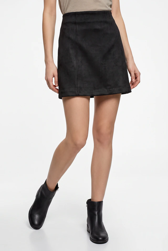 Vero Moda Minirock »VMDONNAHAZEL HW ABOVE KNEE SKIRT NOOS« Materialmix