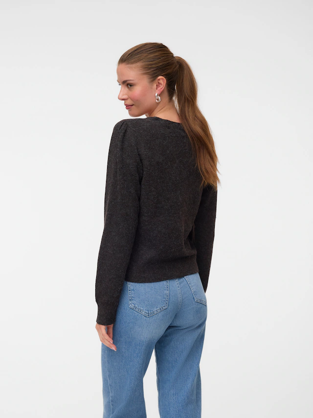 Vero Moda Strickjacke »VMDOFFY LS V-NECK CARDIGAN NOOS« Materialmix