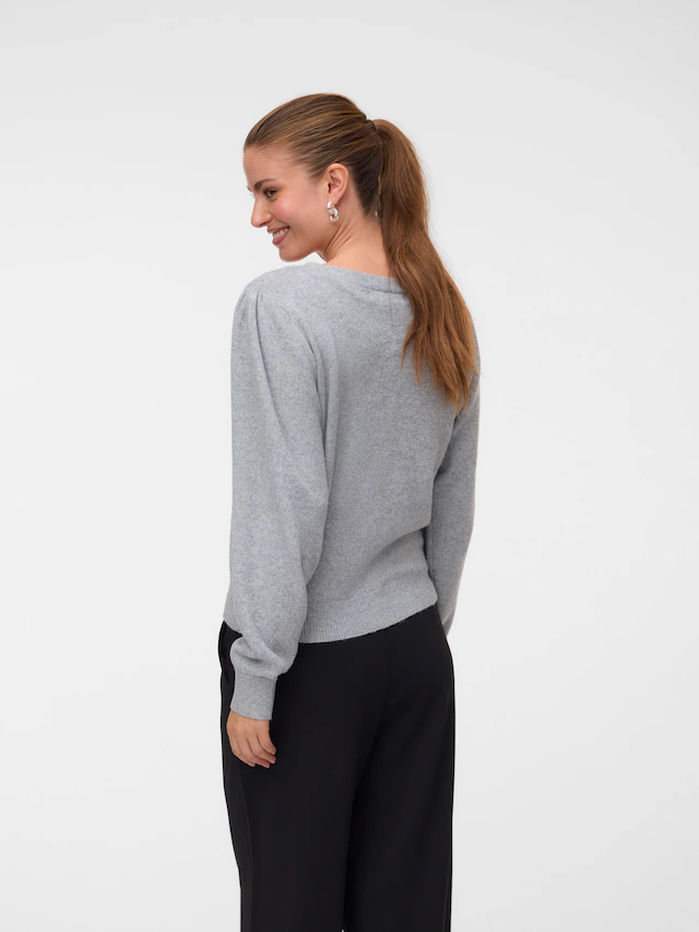 Vero Moda Strickjacke »VMDOFFY LS V-NECK CARDIGAN NOOS« Materialmix