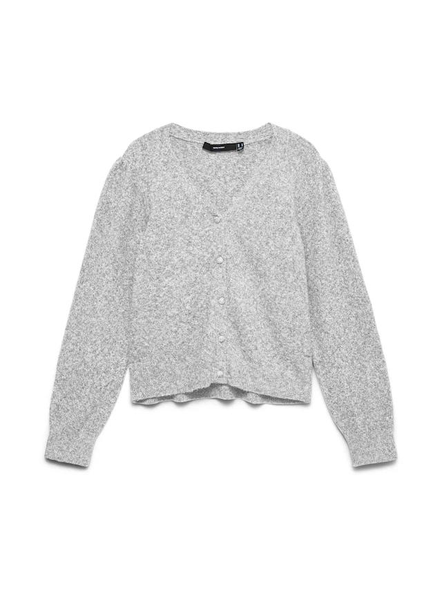 Vero Moda Strickjacke »VMDOFFY LS V-NECK CARDIGAN NOOS« Materialmix