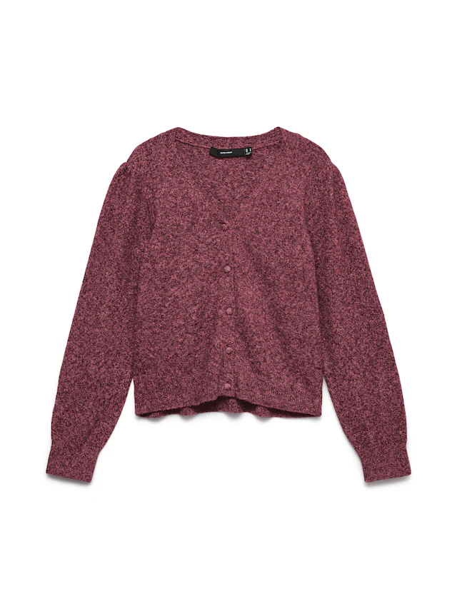 Vero Moda Strickjacke »VMDOFFY LS V-NECK CARDIGAN NOOS« Materialmix