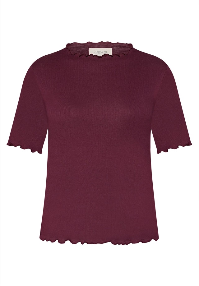 Cartoon Kurzarmshirt »Damen mit Kragen« 1