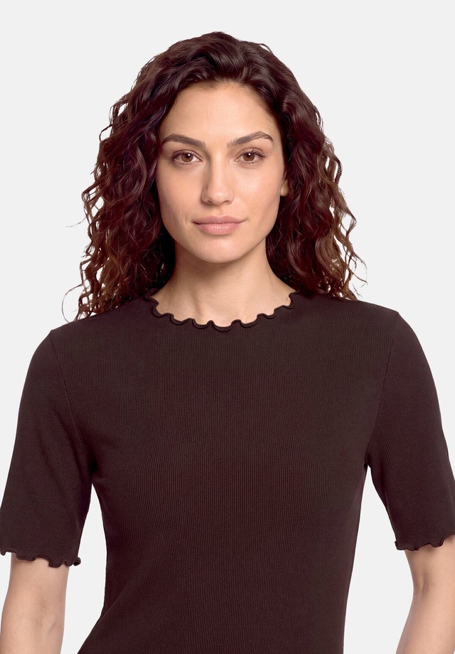 Cartoon Kurzarmshirt »Damen mit Kragen« 1