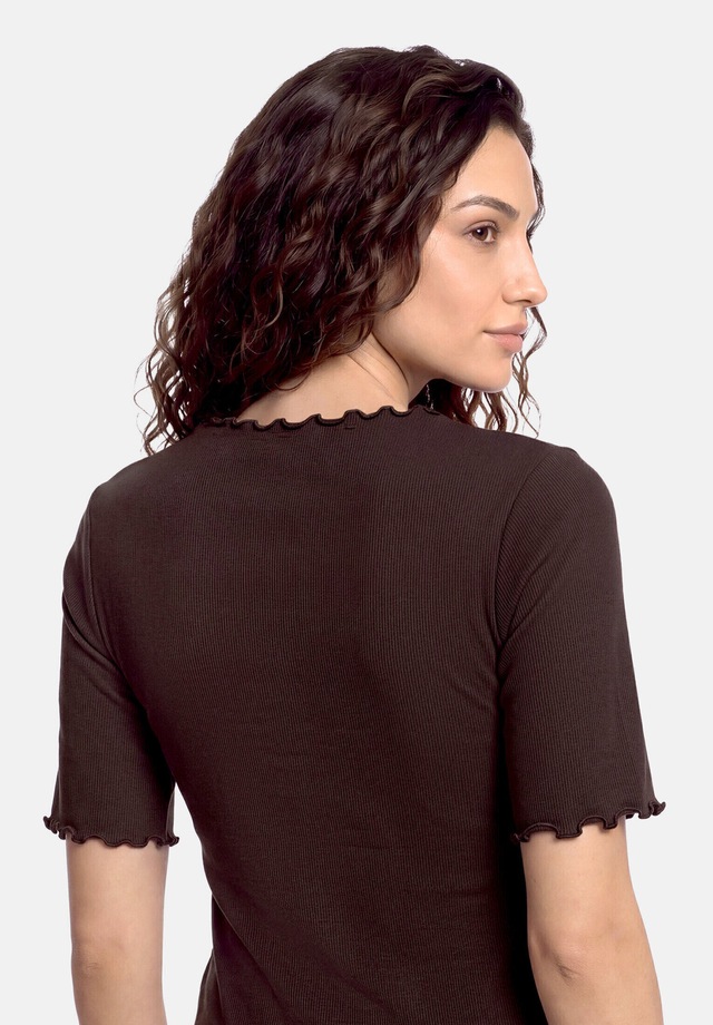 Cartoon Kurzarmshirt »Damen mit Kragen« 1