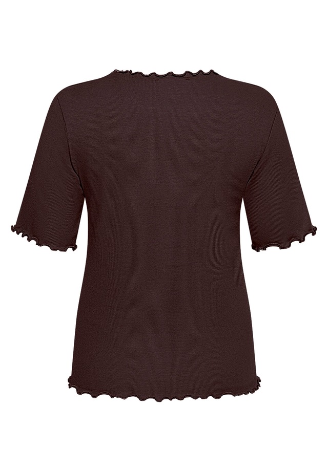 Cartoon Kurzarmshirt »Damen mit Kragen« 1