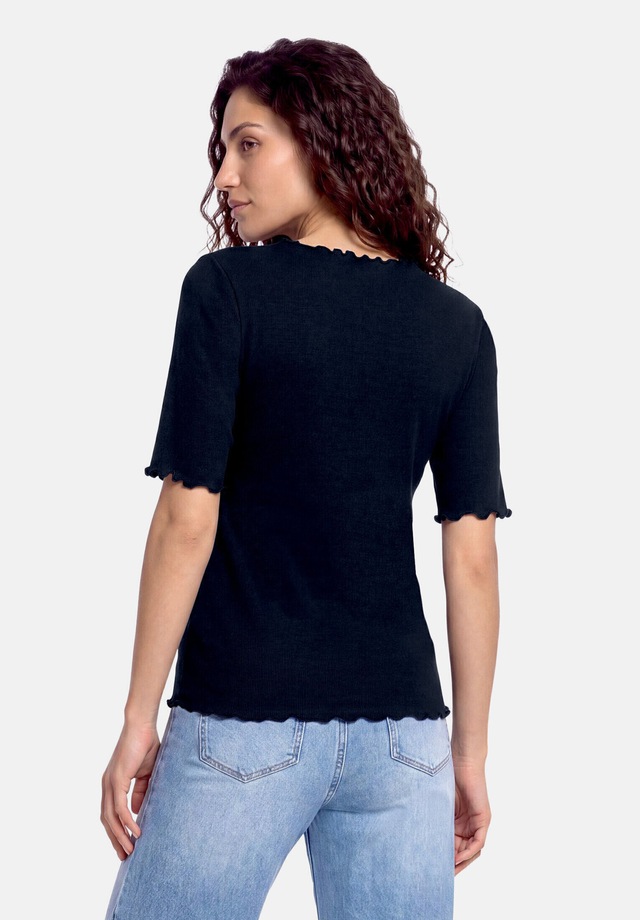 Cartoon Kurzarmshirt »Damen mit Kragen« 1
