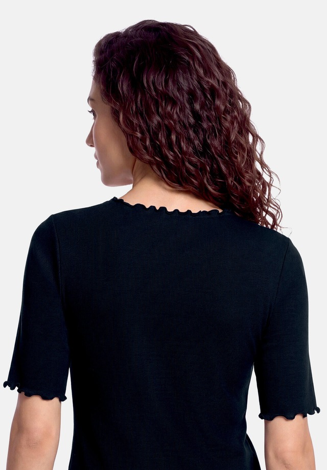 Cartoon Kurzarmshirt »Damen mit Kragen« 1