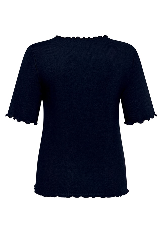 Cartoon Kurzarmshirt »Damen mit Kragen« 1