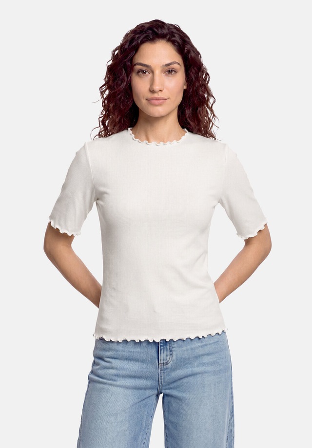 Cartoon Kurzarmshirt »Damen mit Kragen« 1