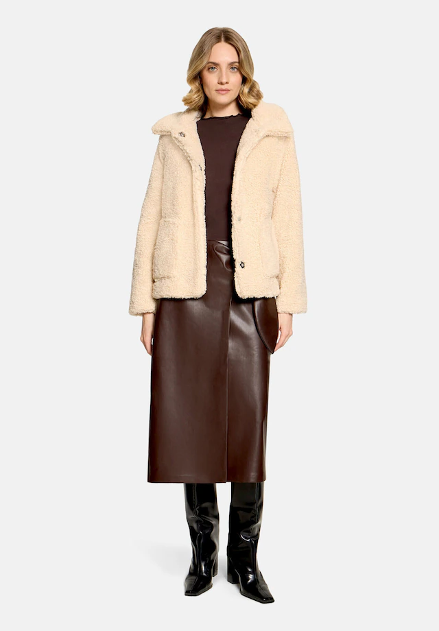 Cartoon Plüschjacke »Damen mit Kragen«