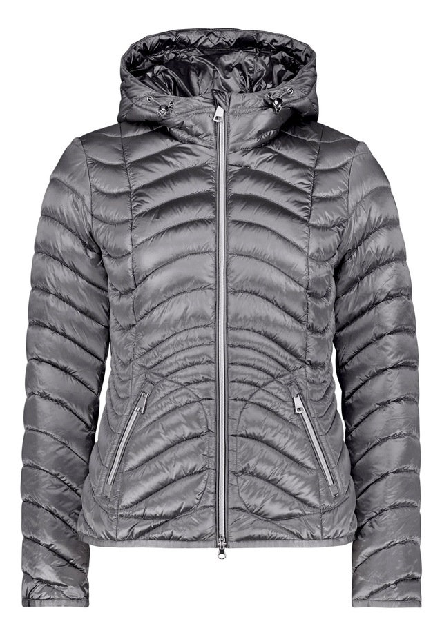 Cartoon Steppjacke »Damen mit Reißverschlusstaschen« mit Kapuze