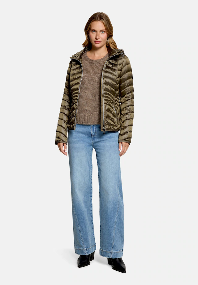 Cartoon Steppjacke »Damen mit Reißverschlusstaschen« mit Kapuze