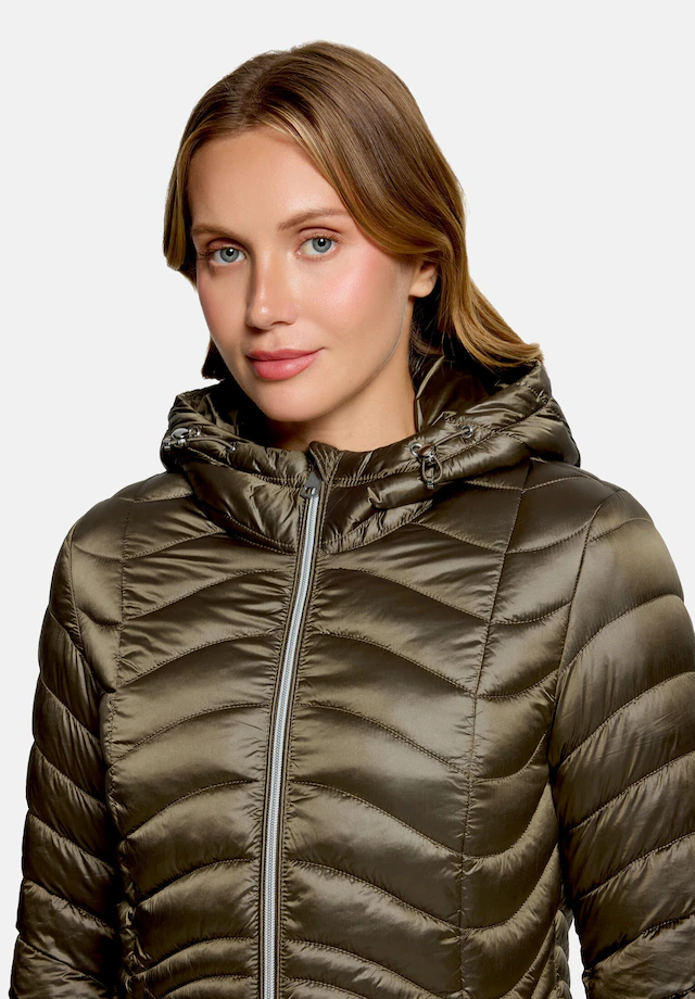 Cartoon Steppjacke »Damen mit Reißverschlusstaschen« mit Kapuze