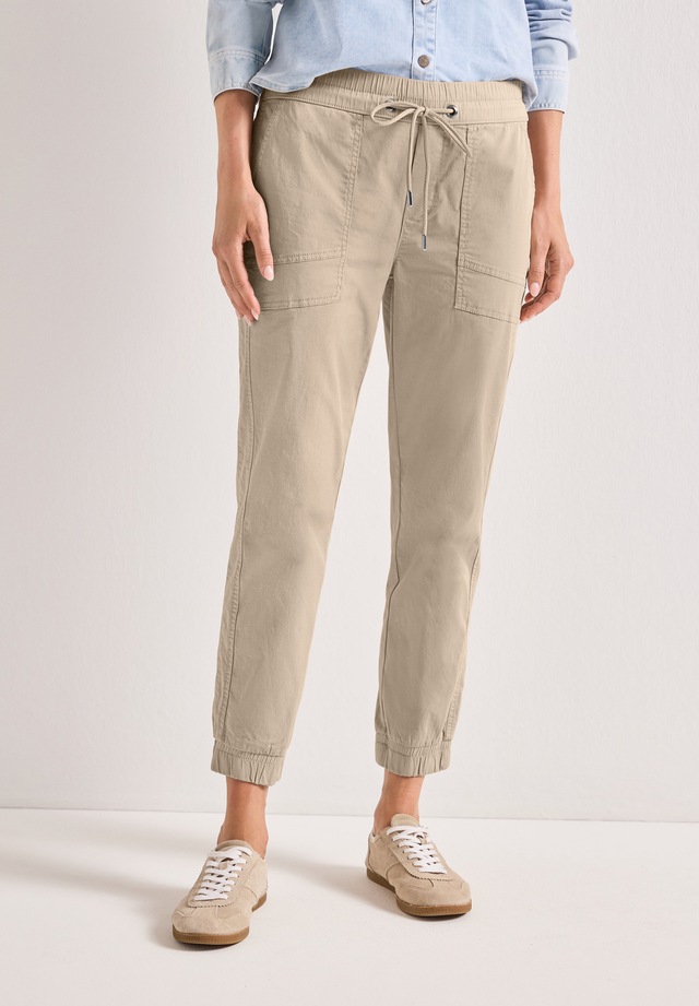 STREET ONE Jogger Pants aus Baumwolle mit Stretchanteil