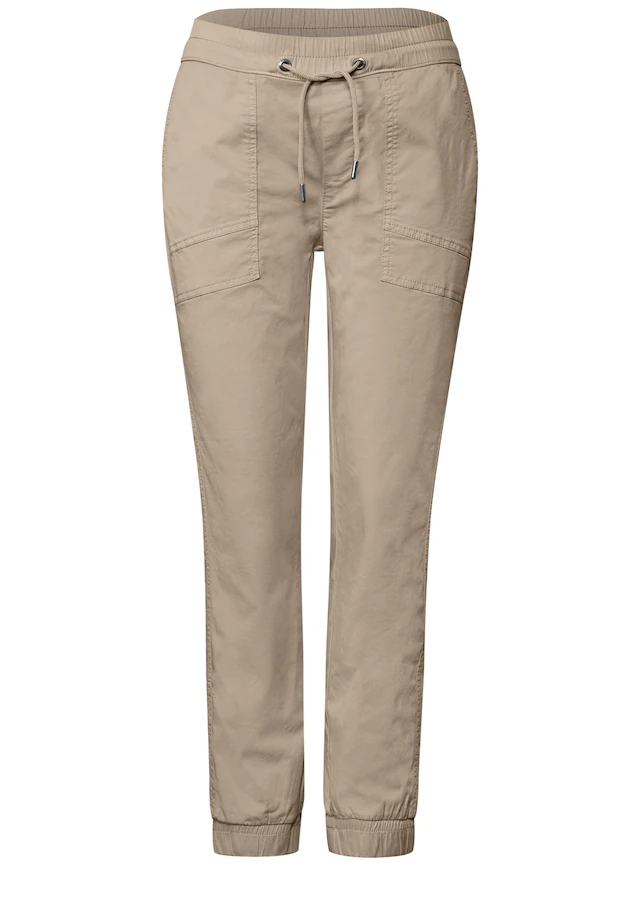 STREET ONE Jogger Pants aus Baumwolle mit Stretchanteil