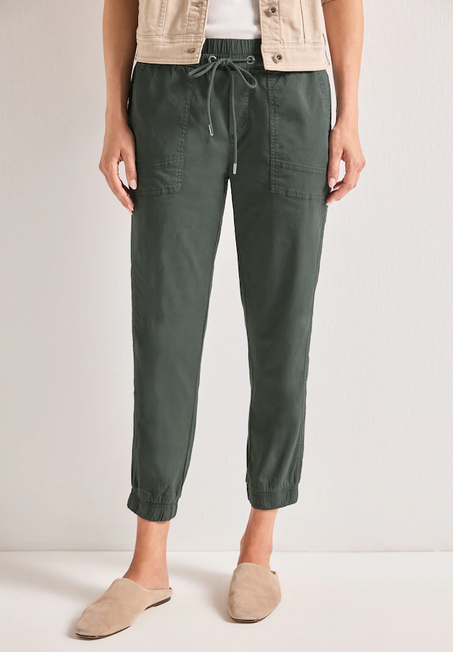 STREET ONE Jogger Pants aus Baumwolle mit Stretchanteil