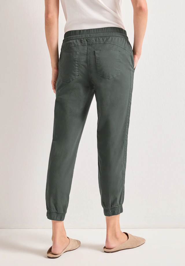 STREET ONE Jogger Pants aus Baumwolle mit Stretchanteil