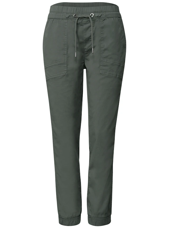 STREET ONE Jogger Pants aus Baumwolle mit Stretchanteil