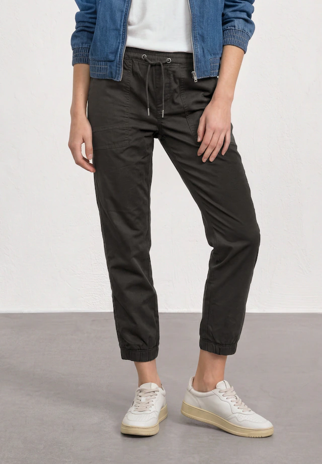 STREET ONE Jogger Pants aus Baumwolle mit Stretchanteil