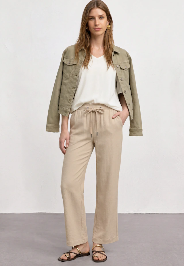 STREET ONE Shirtbluse mit V-Ausschnitt