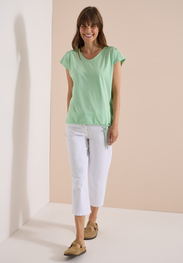 Cecil V-Shirt mit Cut-Out Detail