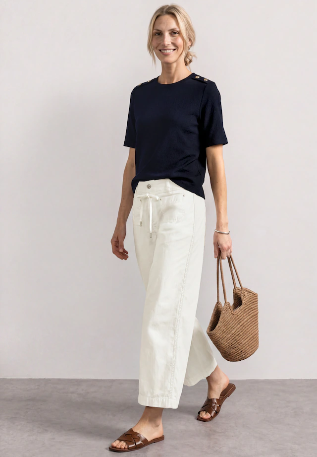 STREET ONE Stoffhose High Waist
