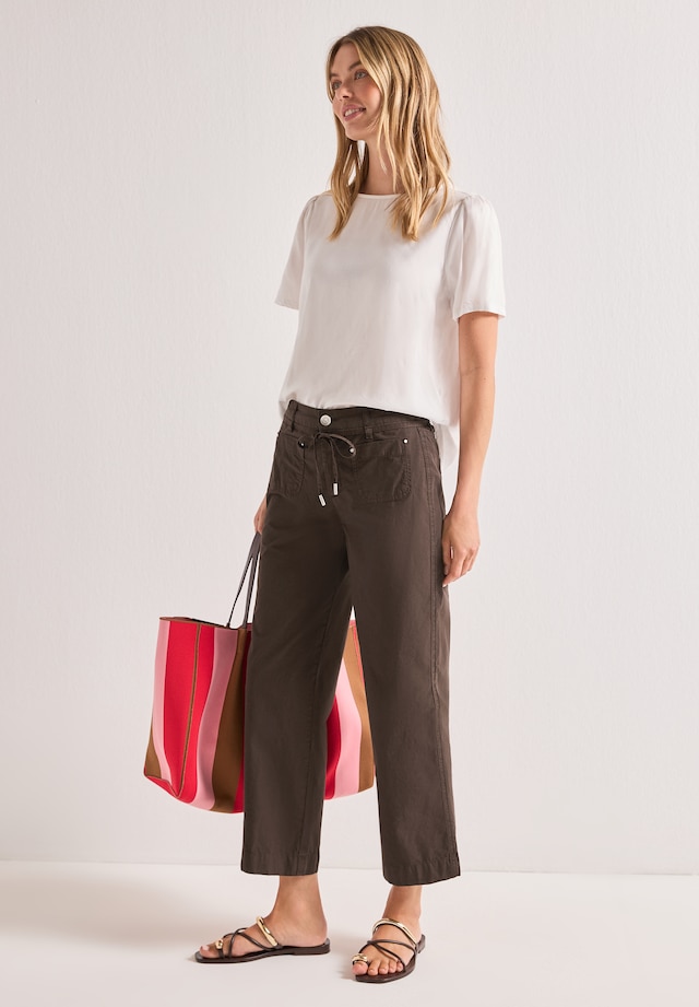 STREET ONE Stoffhose High Waist