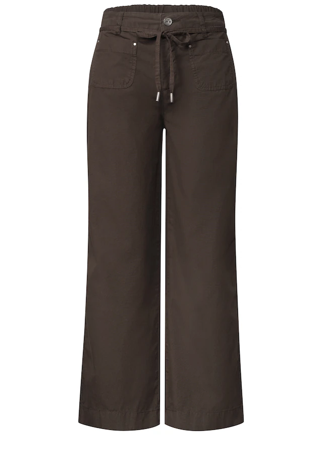 STREET ONE Stoffhose High Waist
