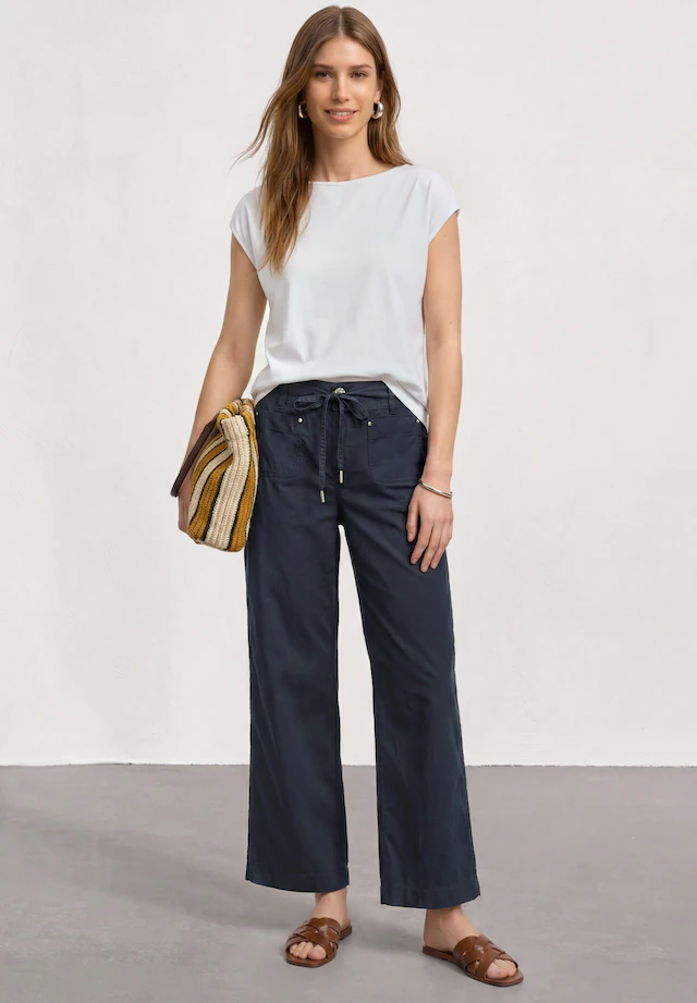 STREET ONE Stoffhose High Waist