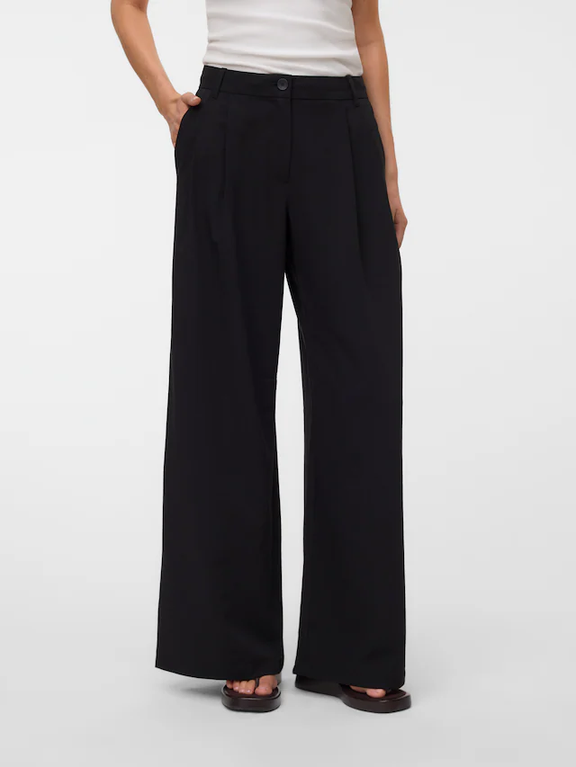 Vero Moda Anzughose »VMSTELLA MW WIDE PLEAT PANT NOOS« Materialmix, oversize
