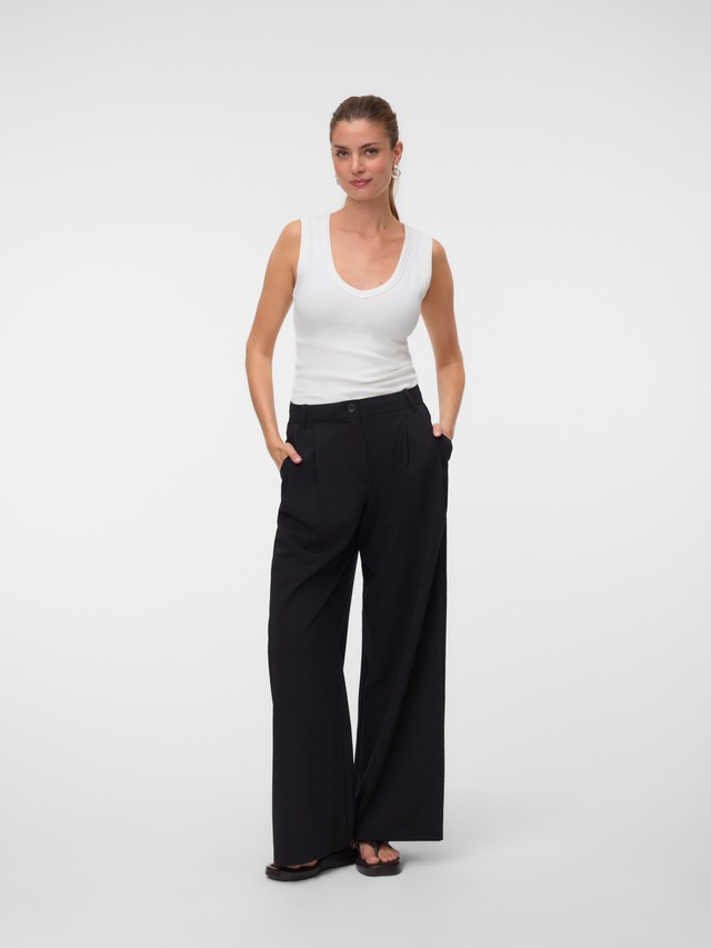Vero Moda Anzughose »VMSTELLA MW WIDE PLEAT PANT NOOS« Materialmix, oversize